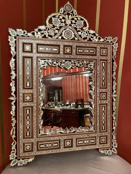 luxury Mother Of Pearl Inlaid Mirror Frame