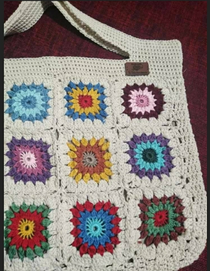 Beach Hobo Handbag crochet