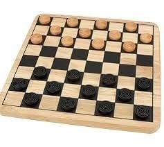 Solid Oakwood Checkers/Chessboard, Christmas Gift