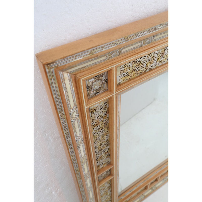 Memluk style wooden entrance Wall-mount mirror frame