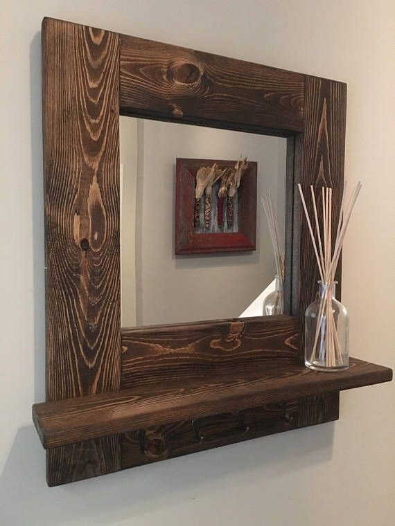 Wooden Living Room/Hallway/Entrance Mirror