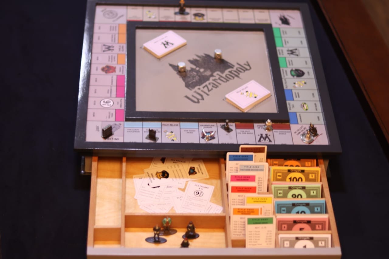 Customised Harry Potter Monopoly Wooden Board – BOHOASIS